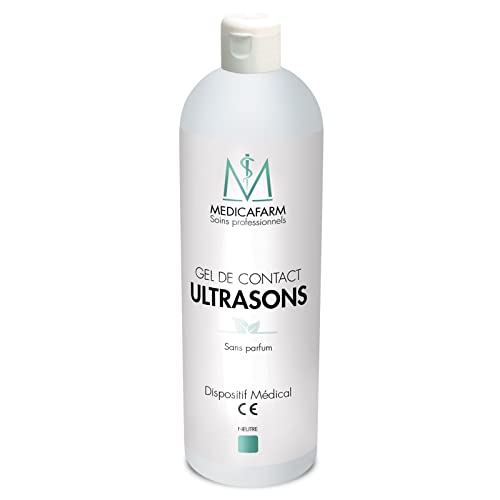 MEDICAFARM - Gel de contact Ultrasons - Hydrosoluble & Haute Viscosité - Dispositif médical - Flacon 1L Cover