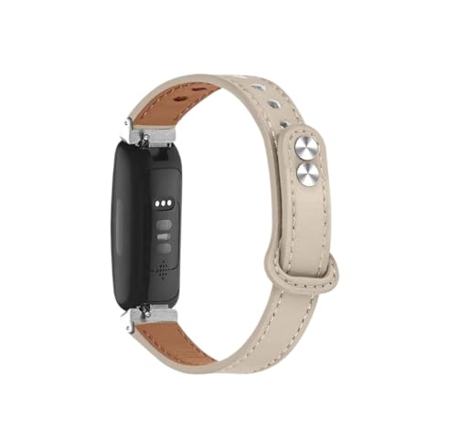 Bracelet en cuir véritable Fitbit Inspire 3 finition surpiquée