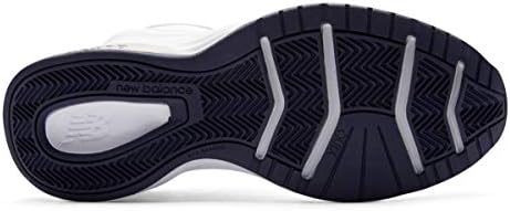 New Balance MX624 Mens Wide Fit Trainers Leather Lace Up 13 US White/Navy/Black | Image 3