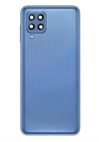 Compatible with Samsung M32 Full Panel Full Body, Back Panel with Side Frame, Cmera Glass, Volume Button- Blue-image-40