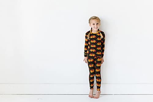 KicKee Thanksgiving Fall Pajama Set, Long Sleeve, Long Pants, Snug Fit Pajamas2