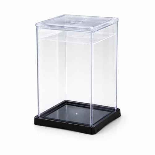 Image of Betta Fish Tank 13x12x20 cm Acrylic Aquarium with Lid | Small Desktop Fish Tank | Air Vent Hole | Easy Clean|Strong Acrylic Build| Compact Aquarium for Home & Office