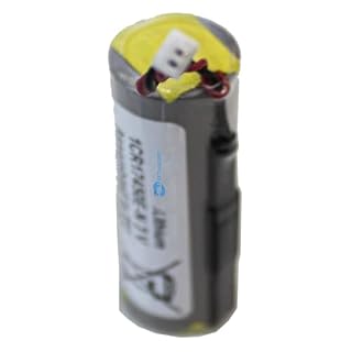 SIMPLETEK - Batteria al Litio CR17450 1CR17450E-N Compatibile con Telepass | 3V 4,5 cm (lunghezza) x 1,6 cm (diametro) | Cavo 4 cm Connettore 2 Pin (Ricondizionato)