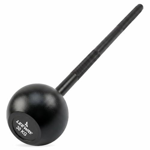 Image of Leeway (30kg) Macebell Mugdar Meel Indian Clubbell for Functional Training & Strength | Cast Iron Macebell | Gada Style Traditional Fitness Tool, Shoulder Mobility, Grip Strength (30kg Steel Mace)