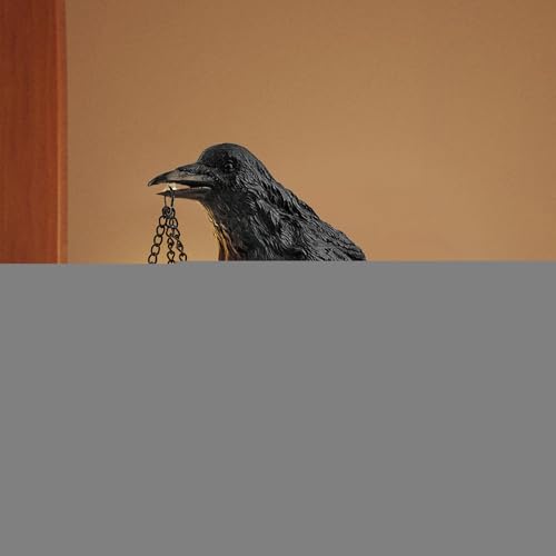 Raven Resin Lamp - Spooky Candle Holder, Dark Gothic Home Decor | Scary Figures Center Cap for Halloween, Witch-Themed Table Decorations, Accessories for F - Image 7