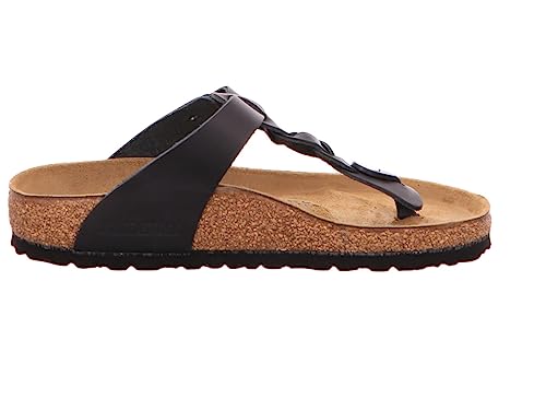 BIRKENSTOCK Women's Gizeh Braided Black Oiled Leather Flip Flops4