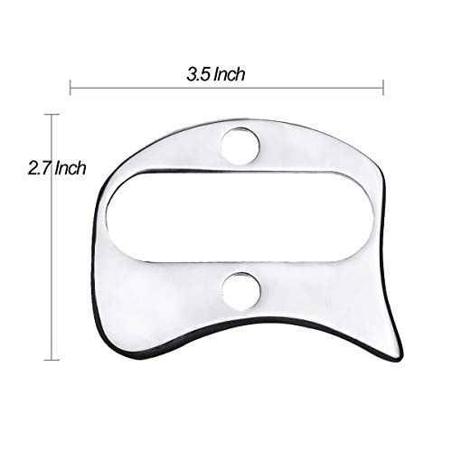 Guasha Massage Tools,Medical Grade Stainless Steel Scraping Tool for Soft Tissue Scraping Massage Tool, Physical Therapy Stuff,Used for Back, Legs, Arms,Neck,Shoulder .(A)