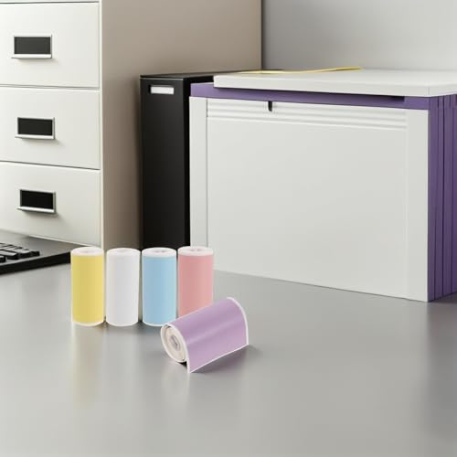 Papier thermosensible adhésif 20 rouleaux haute adhérence multi usage
