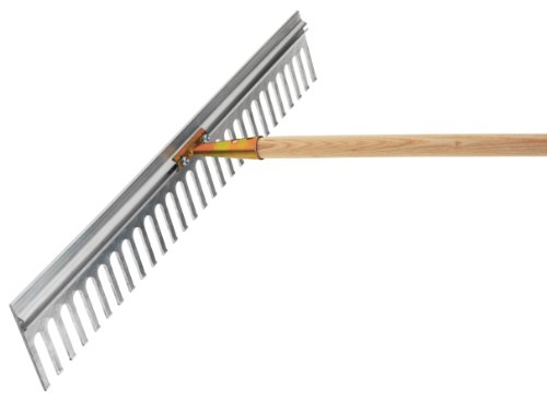 Flora 02218/75 Alu-Rechen Arbeits-B.750mm L.120 mm,28 Zinken, 28 Zinken, Breite 75 cm