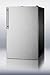 Summit FS408BLBI7SSHV: Commercially listed 20" wide built-in undercounter all-freezer, -20(degree) C capable with a lock, stainless steel door, thin handle and black cabinet