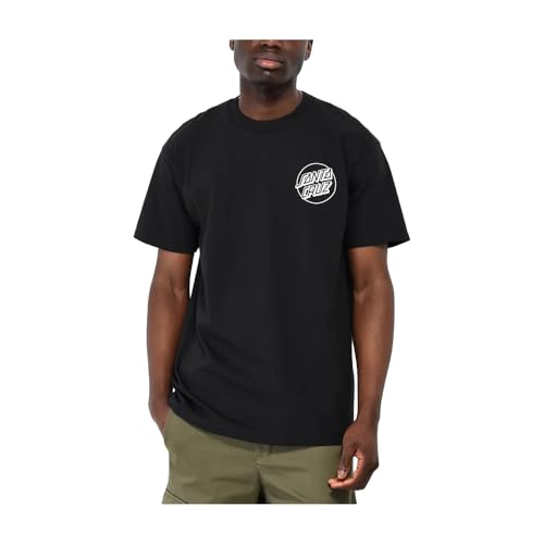 SANTA CRUZ Opus Dot S/S Heavyweight T-Shirt Black w/White XXXL Mens3