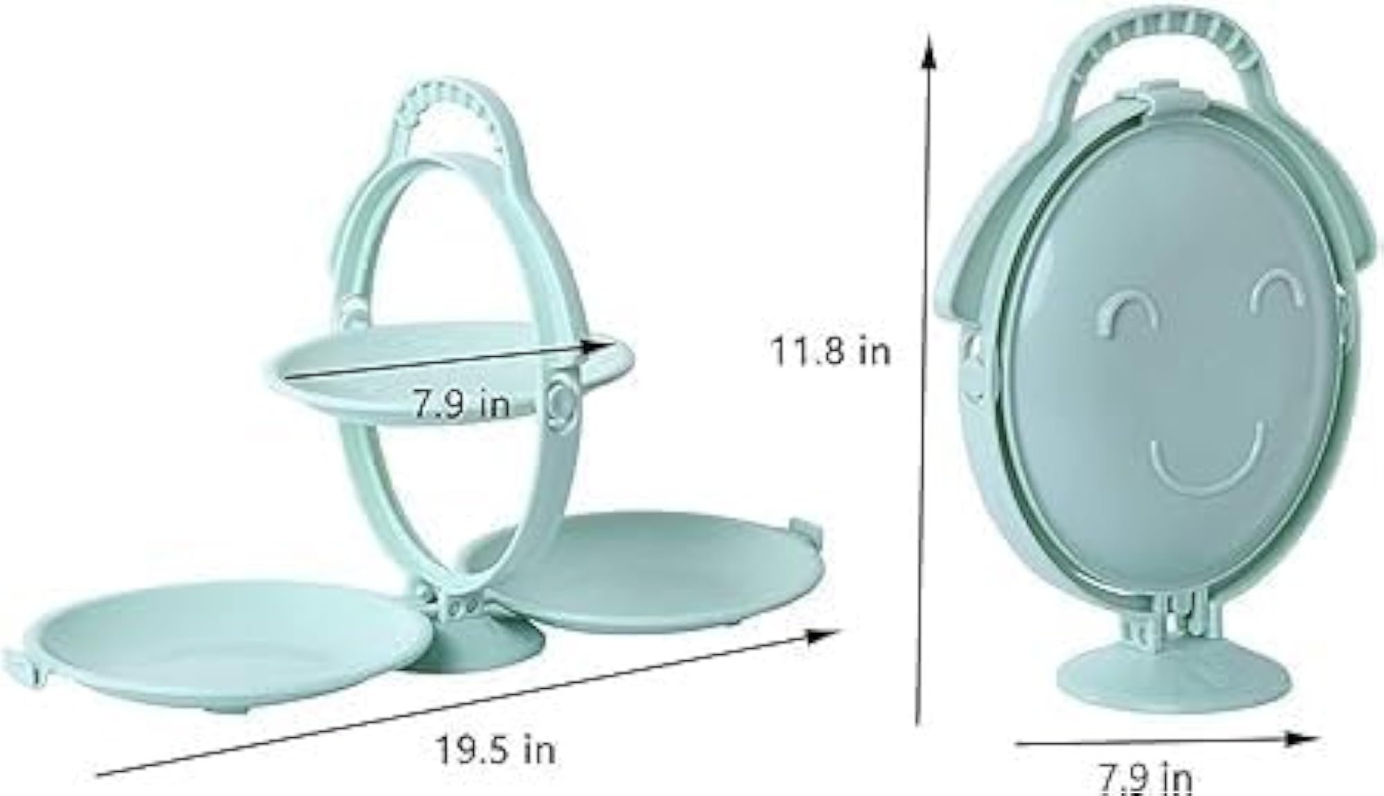 Foldable Fruit Plate Candy Dish, Multi-Tier Plastic Organizer
