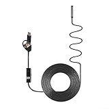 Étanchéité IP67 et prêt pour le terrain : l'indice d'étanchéité IP67 et la plage de fonctionnement de 0 à 70 °C vous permettent d'inspecter les conduites d'égout, les systèmes automobiles, les chantiers de construction et les zones de recherche en toute confiance. Le cordon souple de 10 m offre une longue portée.