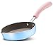 DAQ Poêle antiadhésive, Petite Casserole Domestique de 16 cm, Convient pour 1-2 Personnes, Convient pour cuisinière à gaz et cuisinière à Induction (Bleu), Cuisine et Salle à Manger