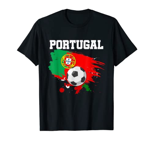Supporter Foot Portugal Fan Maillot Drapeau Portugal T-Shirt