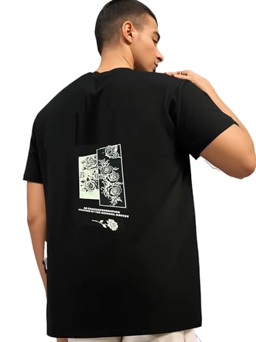 Image of Mack Jonney Oversized | Loose Fit | Half Sleeves 100% Cotton Round Neck Printed T-Shirt for Men-MACK208