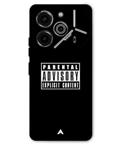 Image of Premium Explicit Case for Tecno Pova 6 Soft-Touch Metal TPU Back Cover, Shockproof, Designer, Aesthetic Mobile Phone Case (Glossy Finish)
