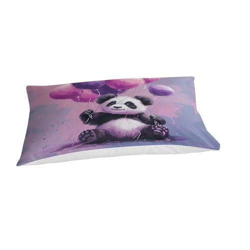 Parure de lit Panda 3 pièces housse de couette microfibre 135x200