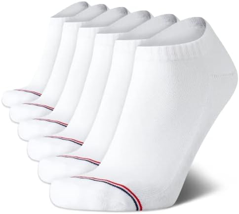Tommy Hilfiger Men's Socks - No-Show Athletic Performance Ankle Sock Liners (6 Pack)