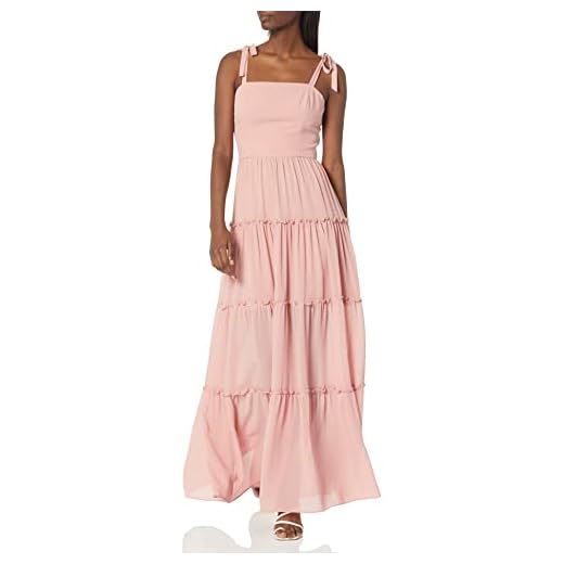 Dress the Population Womens Adonia Fit and Flare Maxi Special Occasion, Blush, Large US