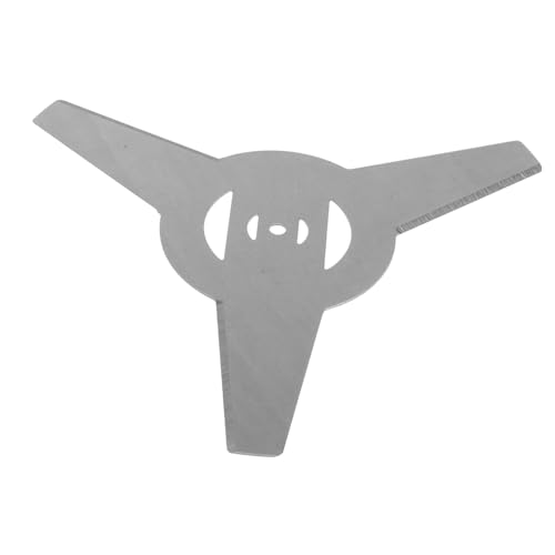 LIFKOME 草刈機替刃 属製耐久ステンレス鋼 三歯設計 草除け用交換用ブレード 多機能芝刈り機アクセサリー ガーデニング用ユニバーサル刃