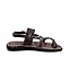 Mens Brown Flat Sandals from Genuine Leather, Handmade Greek Sandals for Men, Mens Brown Round Toe Sandals, Sandalmania Mens Leather Sandals (7)