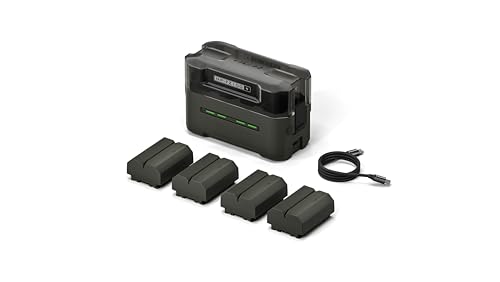 Tilta Portable Charging Station w/ 4 Batteries for NP-FZ100 Battery | Charge 4 Batteries w/USB-C PD 45W Fast Charge | Safe for A6600, A6700, A7C, A7III, A7IV, A7RIII/IV, A7S Il, FX3,FX30,A1 – Green