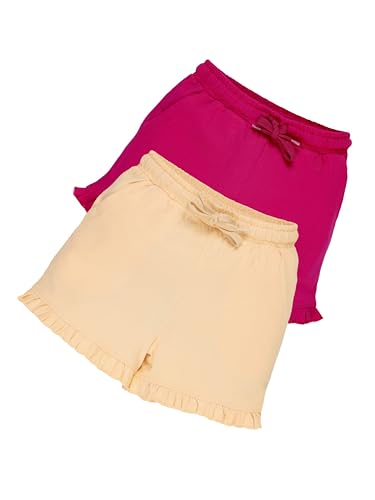 Image of KiddoPanti Girls 100% Cotton Bottom Hem Frill Hot Shorts