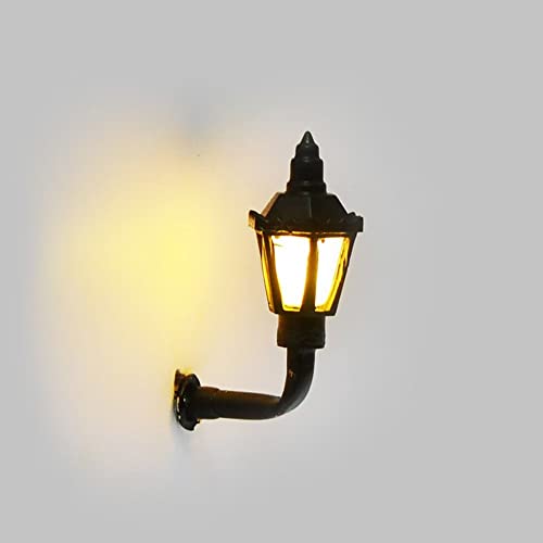 WANGCL 10 luces LED de pared modelo ferroviario