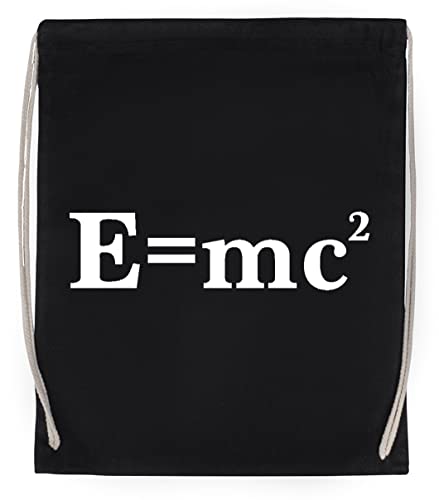 mi igual MC Fórmula Bolsa de Algodón Deportiva con Ccordón Para Gimnasio Sport Cotton Black Bag