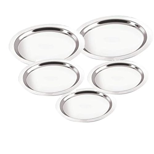 Starlinks® Heavy duty Stainless Steel ss Lid for vessels, kadai Lid (Dia:11.5cm, 12.5cm, 14.0cm, 15.25cm, 16.5 cm. (4.5", 5", 5.5", 6", 6.5 inches) Approx.Wt: 385gm. s6,7,8,9,10)