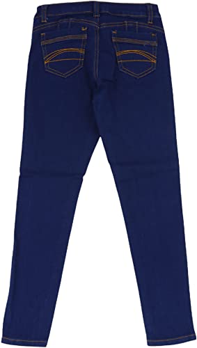 Image of ToBeInStyle Girl's Denim Easy Styling Classic Timeless Everyday Jeans Zip-Up Closure