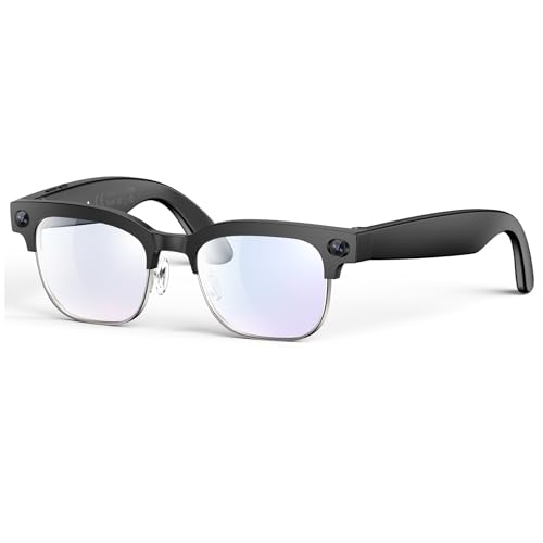 AI Smart Glasses with Camera,8MP 4K HD Camera Glasses,Supports AI Voice Control/Photo/Video/Audio Recording,Bluetooth Glasses with 133 Translations,IP67 Waterproof for Business,Outdoor,Men & Women by BooaBei - Used condition - US$90.46