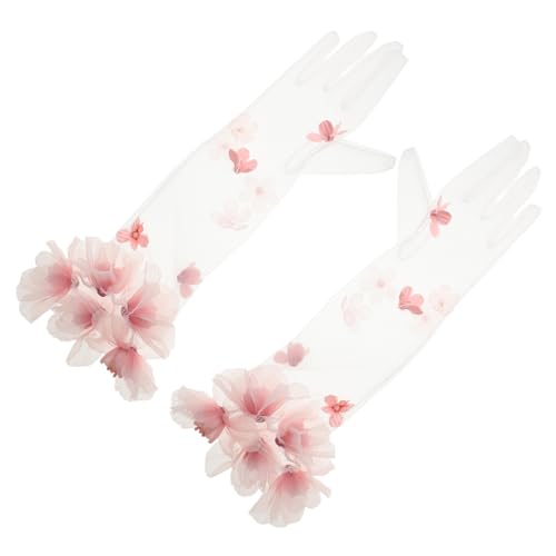 Guantes de tul para fiestas de té y bailes de verano elegantes