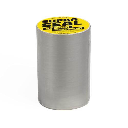 Supraseal - Duct Tape, Heavy Duty Roof Sealant, UV Resistant and Waterproof Tape, Outdoor Use and Indoor, Multipurpose for Leaks, Pipes, and More, Durable Butyl Gaffer Tape (Grey) (200mm x 5m)