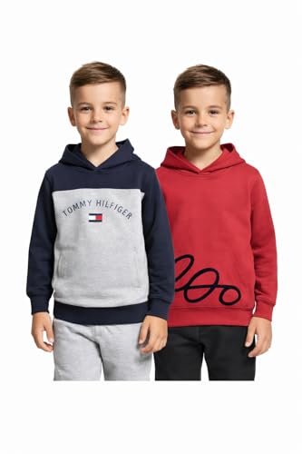 Image of HELLCAT Trendy Printed Cotton Blend Hoodie Sweatshirt for Boys | Boys Hoodie 3-16 Years