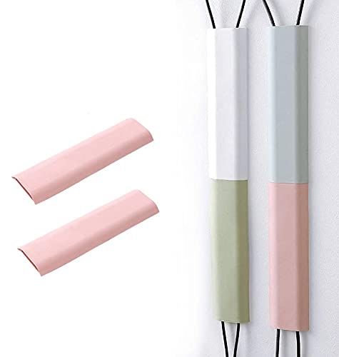 Image of FIRST TRY 2 Pack Cable Concealer Cord Cover, Self-Adhesive Wall Cable Cover Channel, Paintable Cord Concealer, Cord Wires, Hiding Wall Mount TV Cords in Home Office, 2 x 11.8inch (2 Pink)