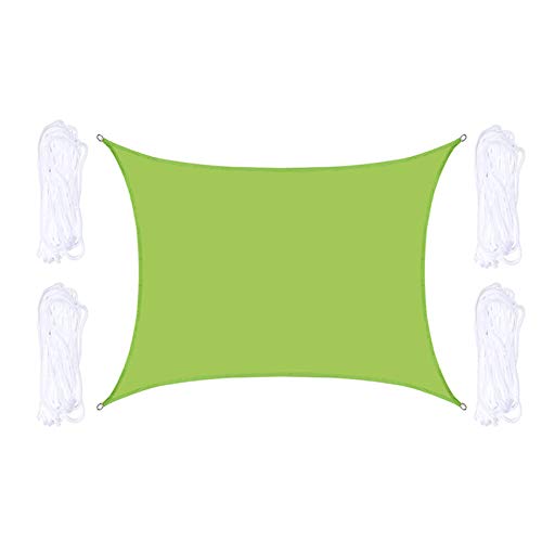 ZZX Sun Shade Sail Rectangle Green, Outdoor Garden Waterproof Canopy Patio Plant Cover UV Block Awning with Free Rope, for Outdoor Facility and Activities,3x4m ZZX Sun Shade Sail Rectangle Green, Outdoor Garden Waterproof Canopy Patio Plant Cover UV Block Awning with Free Rope, for Outdoor Facility and Activities,3x4m