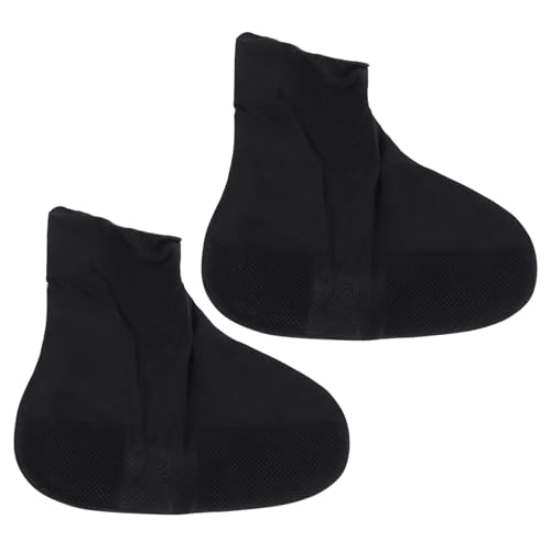 COLLBATH 1 Par Cubrezapatos Impermeable Botines Cinta Veterinaria Cubiertas De Zapatos De Lluvia Automático Guardia Equipo Cinta De Agarre Cubiertas Impermeables Emulsión Black