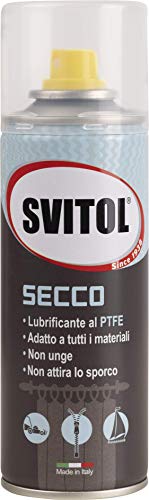 Svitol Lubrificante Spray Secco 200 ml al PTFE, adatto tutti i materiali, non unge, non cola, a lunga durata, resistente alle intemperie, universale