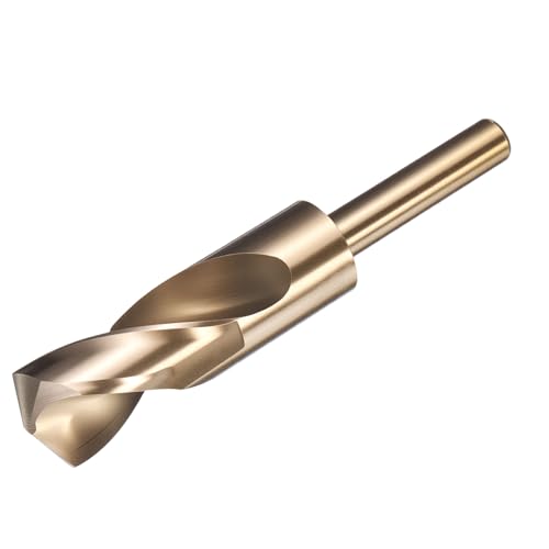 uxcell 26.5mm Drill Bit 1/2" Reduced Shank Round M2 High-Speed Steel