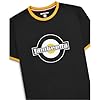 Lambretta Mens Logo Ringer Short Sleeve T-Shirt (UK, Alpha, 3XL, Regular, Regular, Black/Gold) #2