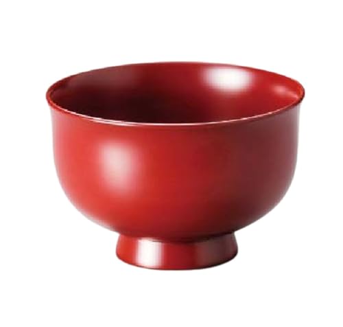J-kitchens 味噌汁 お椀 日本製 木製 羽反り汁椀 古代朱 (1客) 11.2cm 漆塗り 手塗り その壱