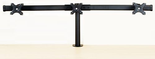 EZM Deluxe Triple Monitor Mount Stand Desktop Clamp Supports up to 3 28"(002-0019)