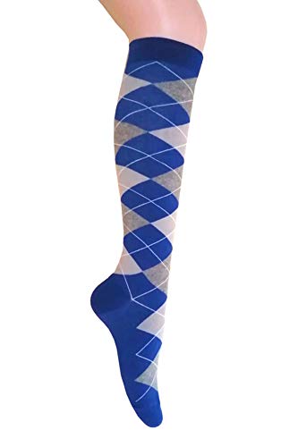 Image of Triple M Plus Elite Quality Soft Cotton Knee High Argyle /Houndstooth /plain Socks (regular size)