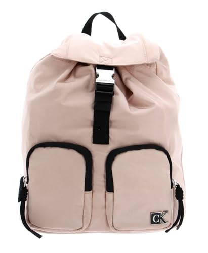 Sac à dos femme CKJ Feminine Nylon Flap Backpack couleur Pale Conch Shell