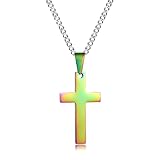 ❤   Collar de cruz cristiana - Tipo: Collar de cruz para hombre y mujer, Jesús te protege a ti, a tu familia ya tu amigo.