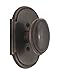 Brass Accents D07-K023G-WND-613VB 2.37 in. Palladian Backplate & Windsor Knob Privacy Lockset - Venetian Bronze