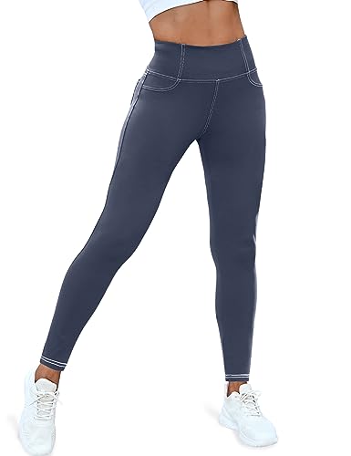 Leggings con curvas evitan transparencias con bolsillos traseros 2