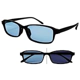 [FaceTrick az Label] サングラス 偏光・調光 メンズ レディース uvカット 紫外線で色が濃くなる 鯖江メーカーレンズ ブラック/偏光ライトブルー【濃ブルーに調光】 PHC2061-13